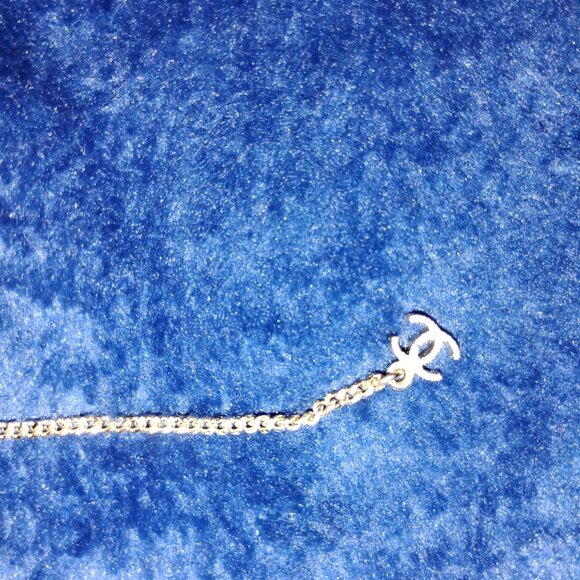 Chanel Paris Edinburgh CC Pendant Necklace Red Tartan Woven Chain w/ Dust Cover - Picture 8 of 11